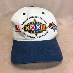 VTG Super Bowl XXXII Hat Denver Broncos NFL Championship SnapBack Adjustable Cap